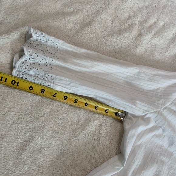 Cathy Daniels women’s 100% Cotton White Blouse Size Medium - Picture 15 of 17